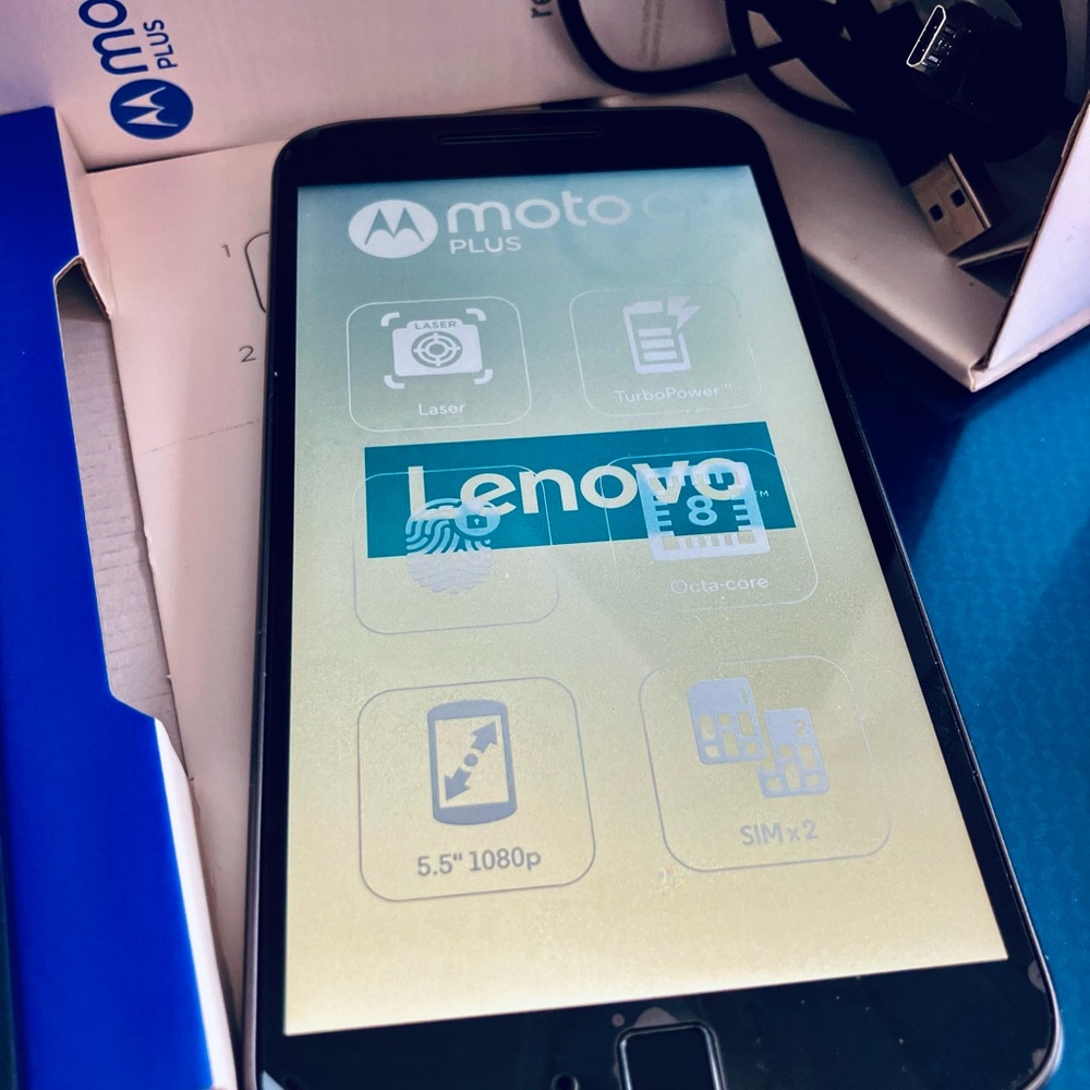 NEW Lenovo Motorola Moto G4 Plus Dual Sim 16GB XT1642 Unlocked Nano SIM Incl’d